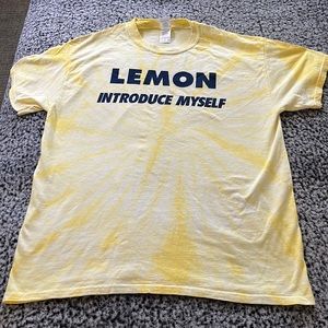 Deep eddy lemon vodka promotional T-shirt with tie-dye. size large